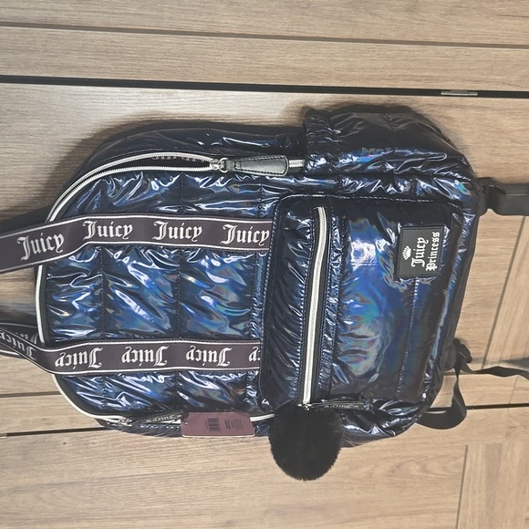 Juicy Couture Navy Backpack - Picture 4 of 10